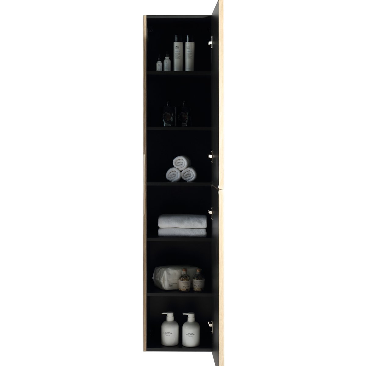 Colonne de salle de bain 160 cm chêne clair Aqualinéa