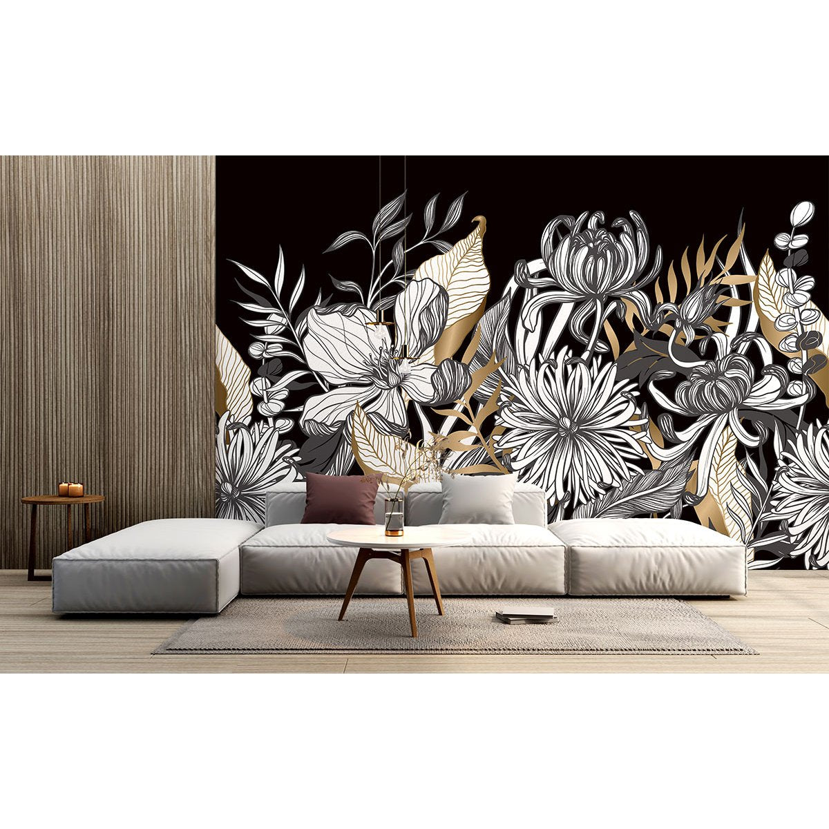 Papier peint panoramique - Fleurs