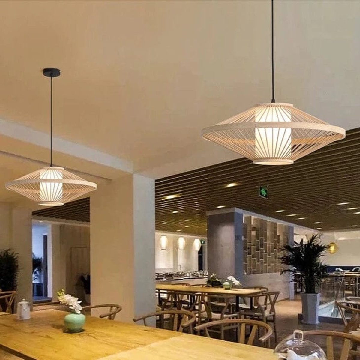 Suspension Saturne Bambou