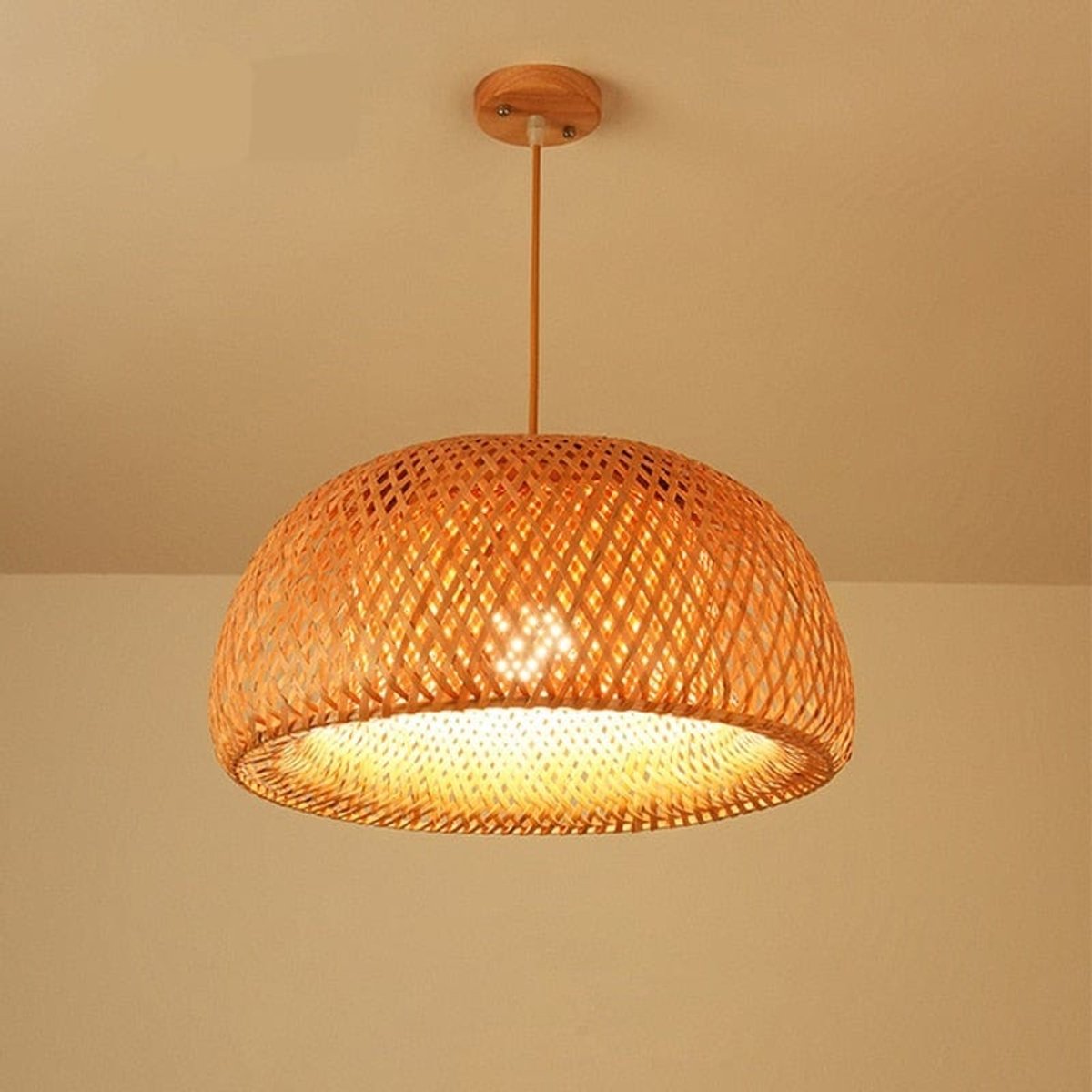 Suspension en Bambou Naturel