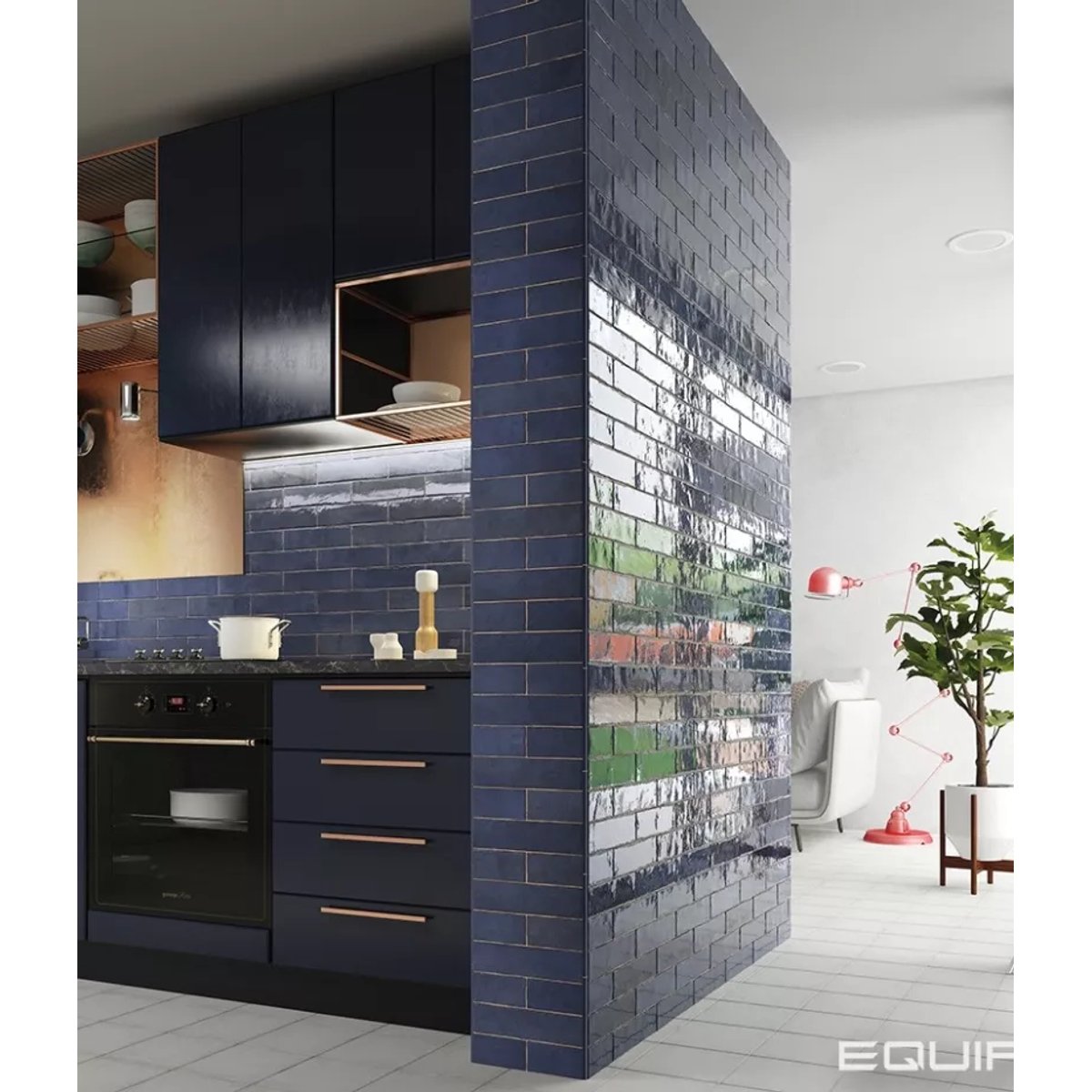 Carrelage Zellige Bleu Nuit TRIBECA Blue