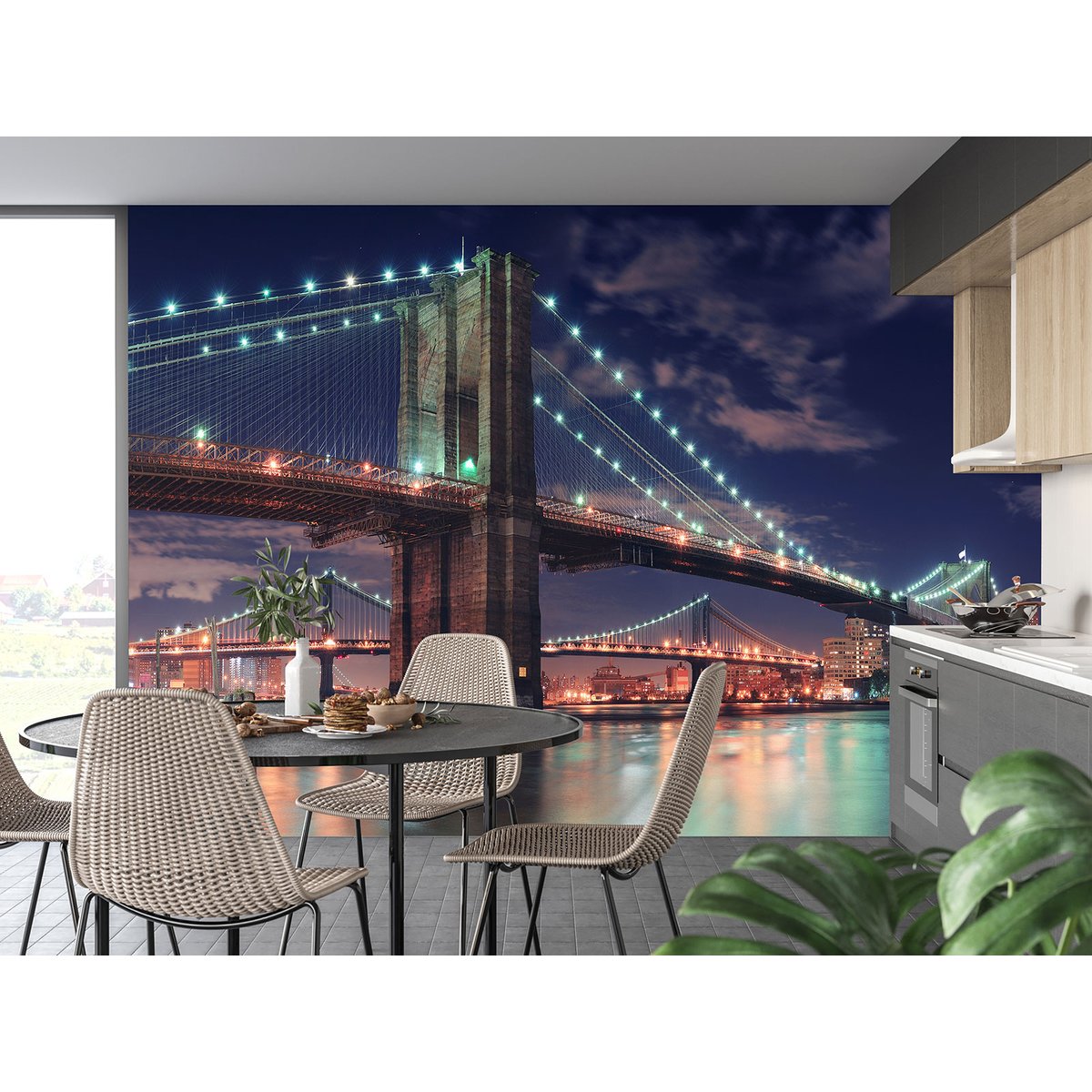 Papier peint panoramique - Pont de Brooklyn