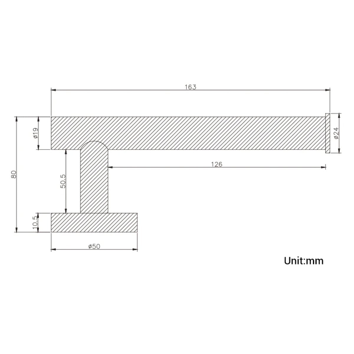Porte-serviettes or brossé lisse