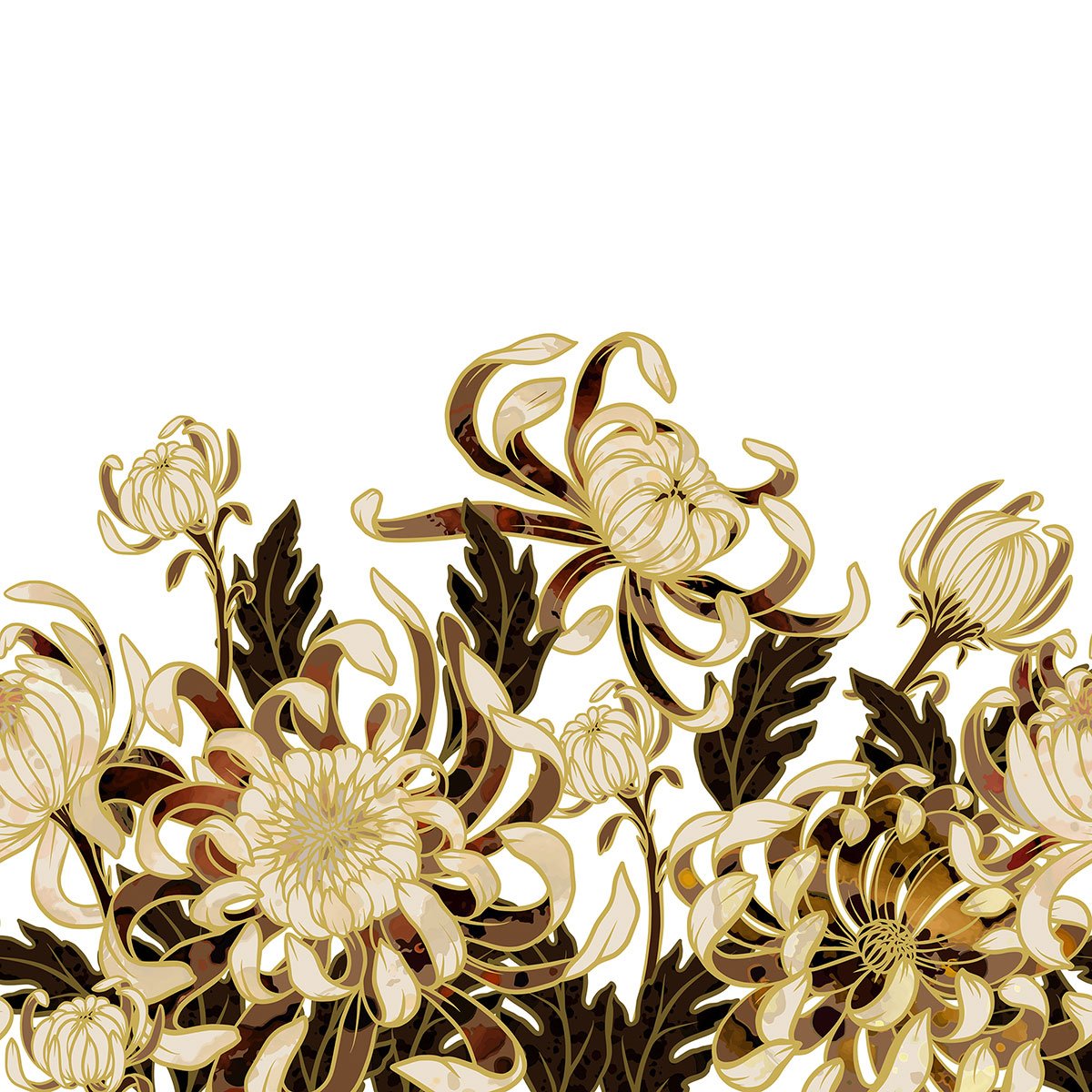 Papier peint panoramique - Fleurs