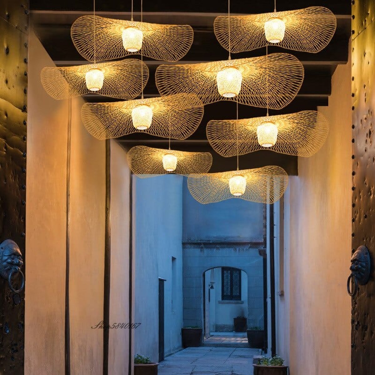 Suspension Capeline Bambou