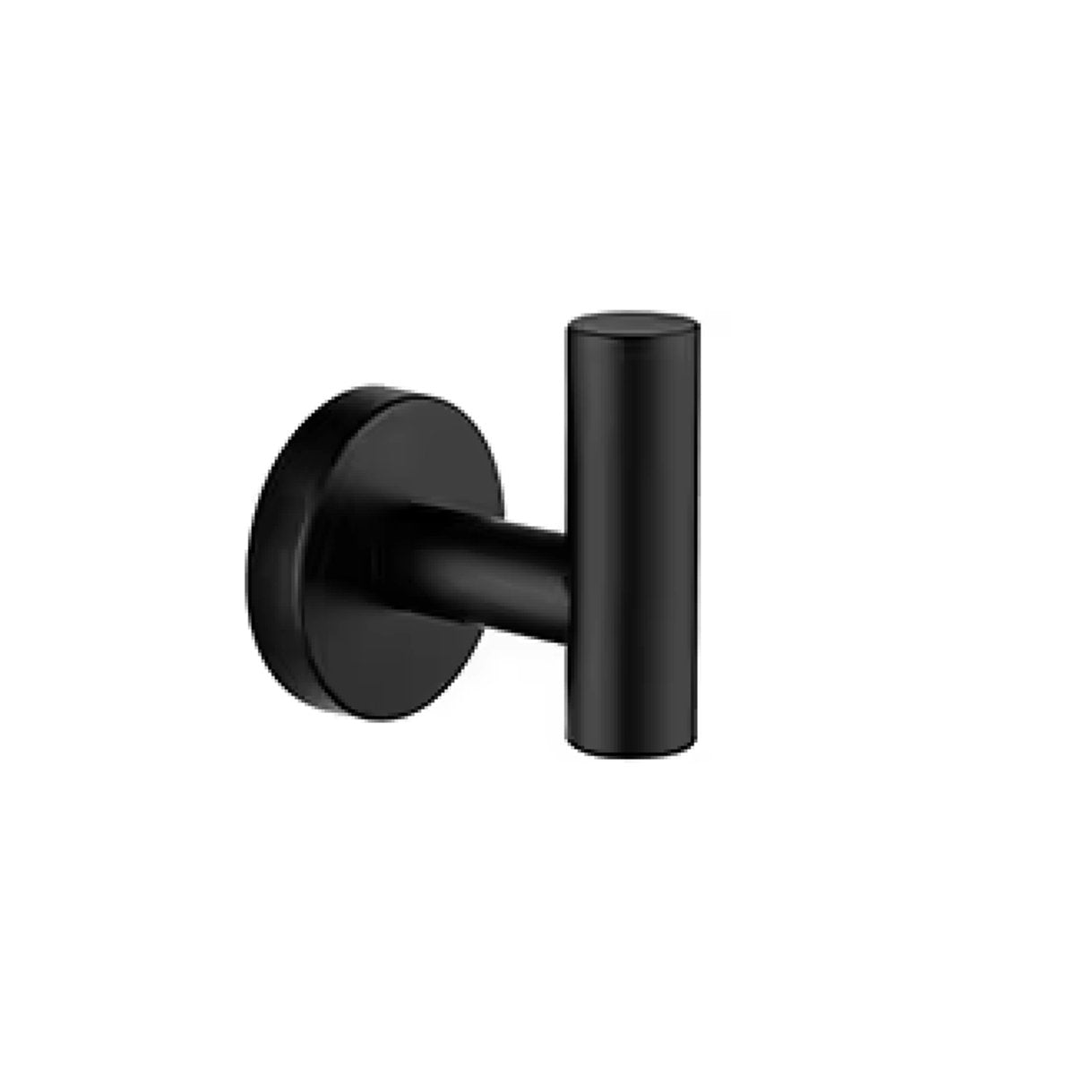 Porte-serviettes noir mate lisse