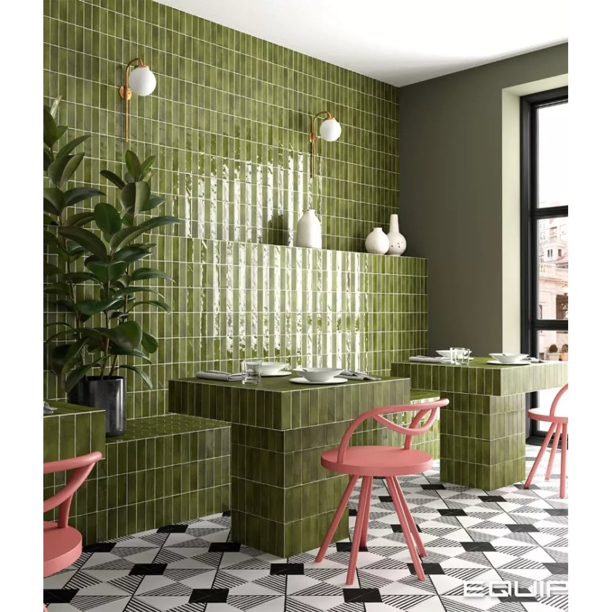 Carrelage Zellige Vert COLO Gloss vert