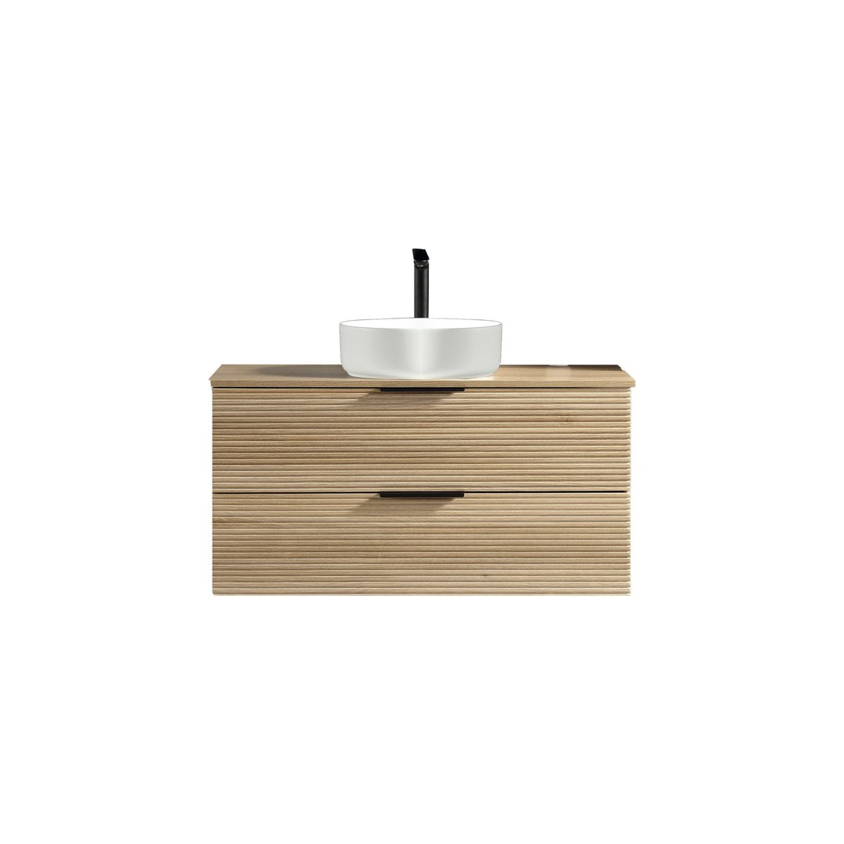 Meuble 120 cm chêne clair Aqualinea