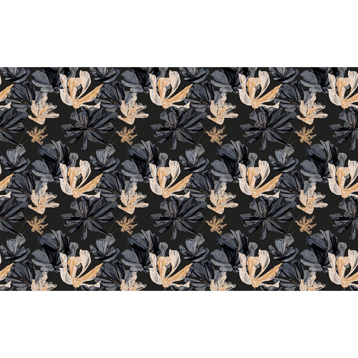 Papier peint panoramique - Motif Fleurs