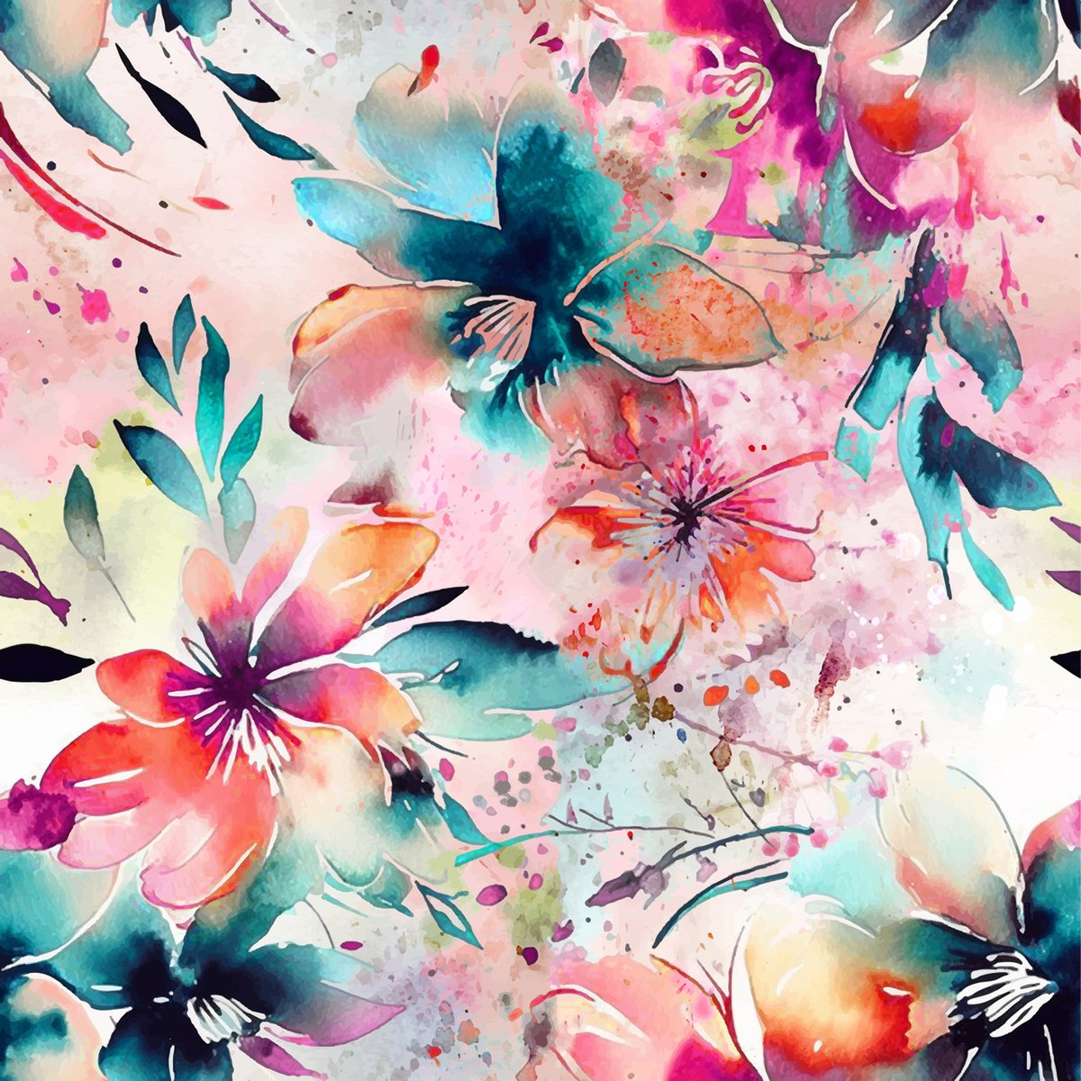 Papier peint panoramique - Fleurs