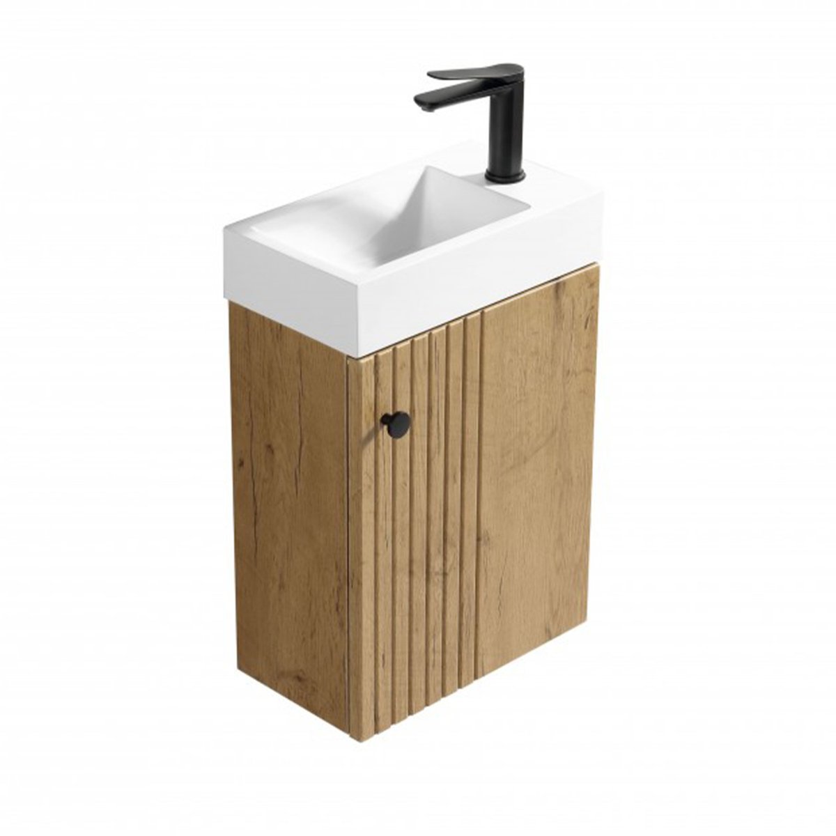 Lave main 40 cm effet chêne vieilli Aquapicolo