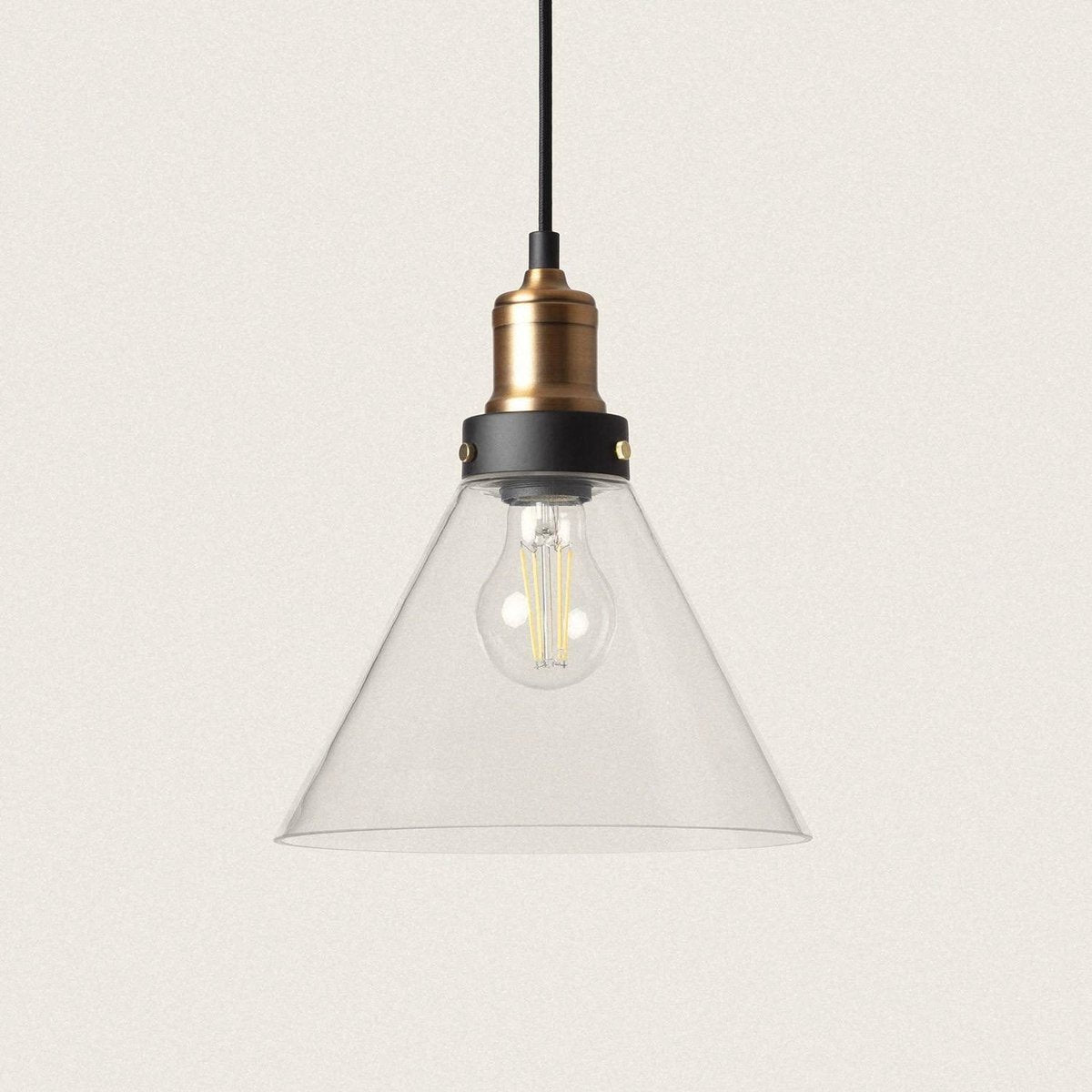 Suspension Laiton et Verre