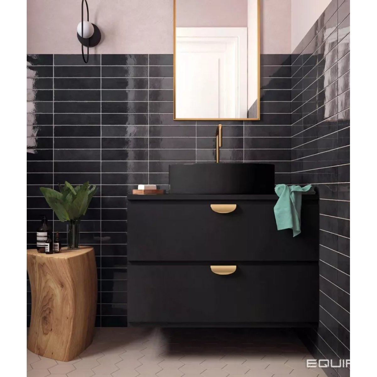 Carrelage Zellige Noir TRIBECA Basalt