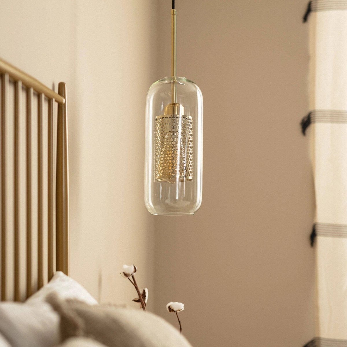 Suspension Cylindre Verre