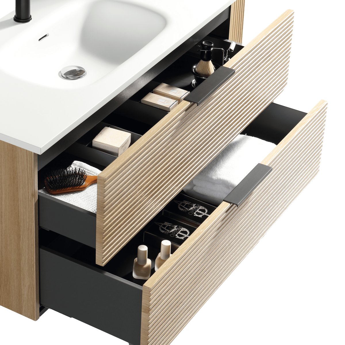 Séparateur rangement tiroir de salle de bain