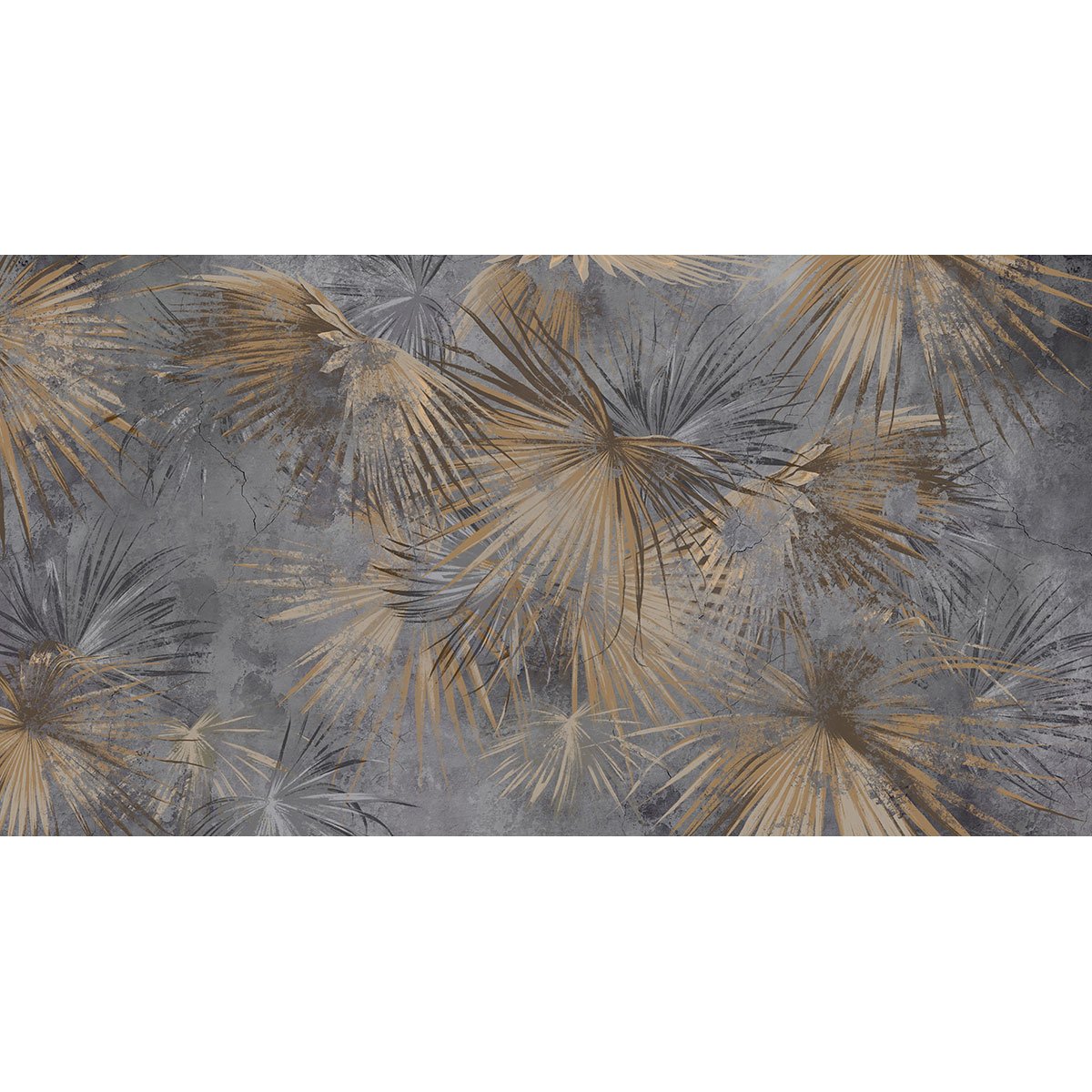 Papier peint panoramique - Feuilles tropicales