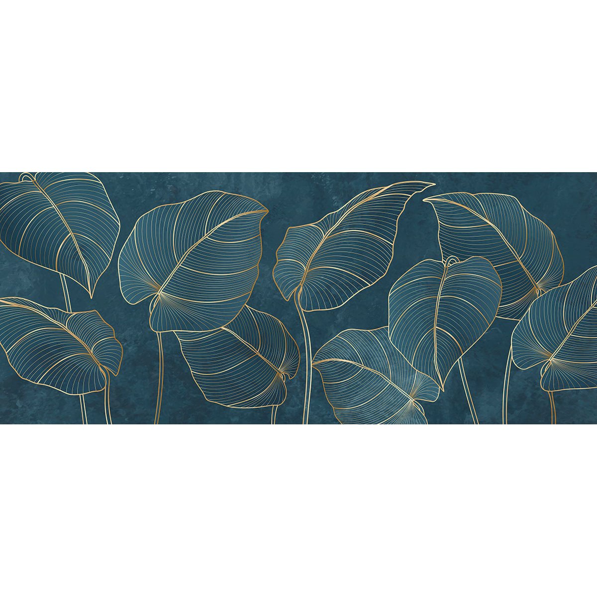 Papier peint panoramique - Feuilles tropicales