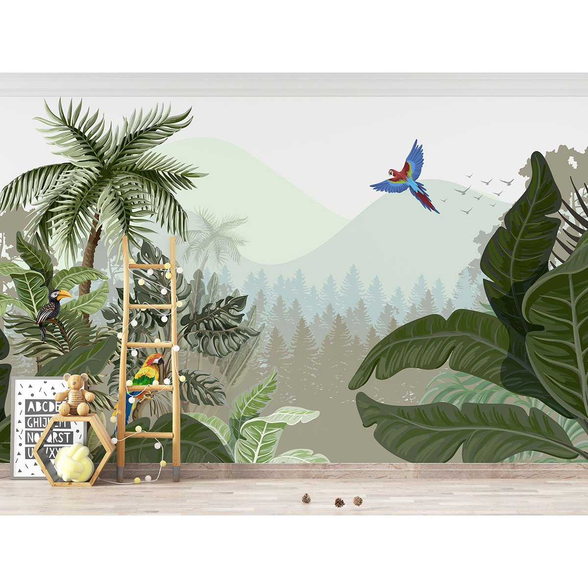 Papier peint panoramique Enfants - Jungle