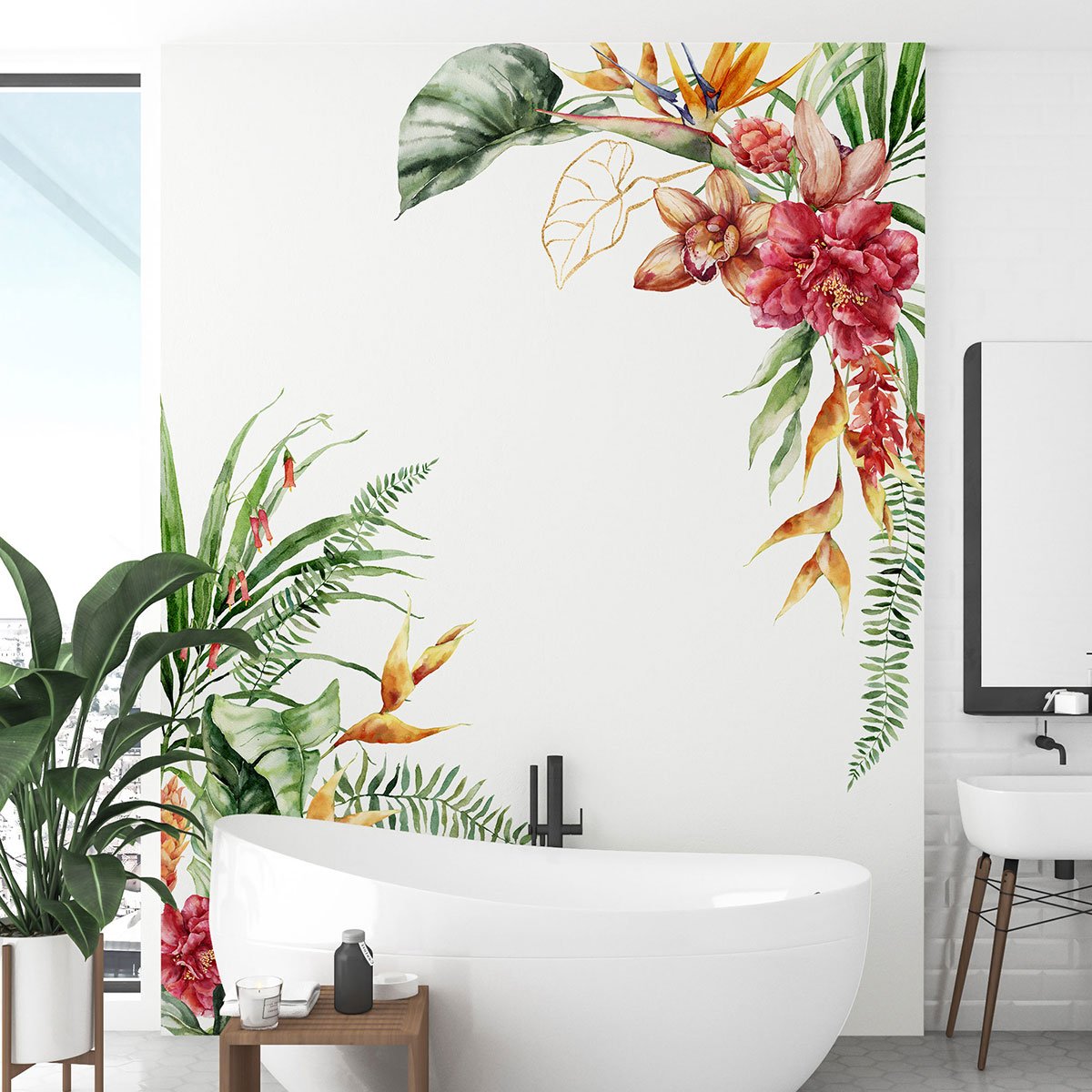 Papier peint panoramique - Fleurs