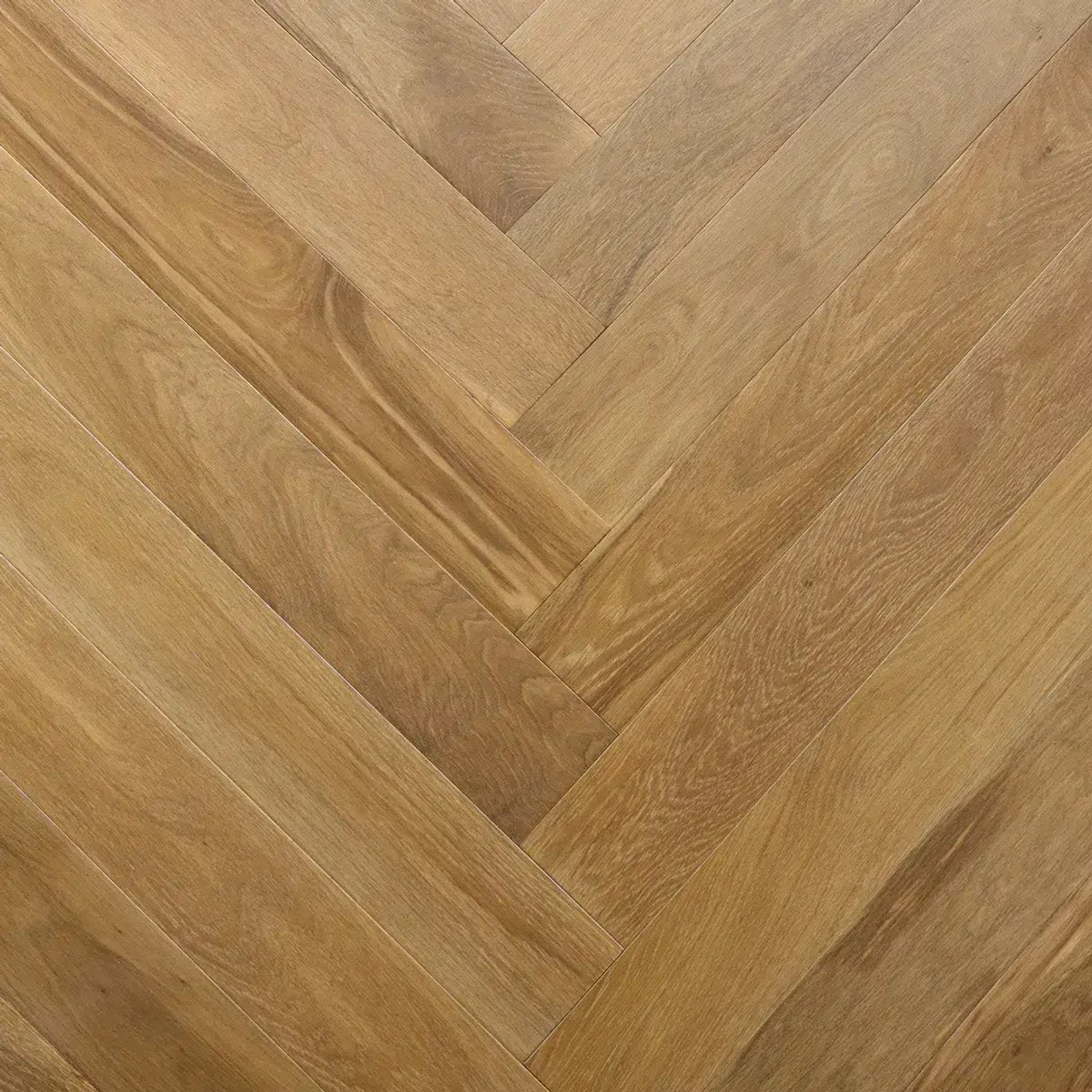 Parquet massif bâton rompu chêne teinte brune - Larg. 12,5 cm