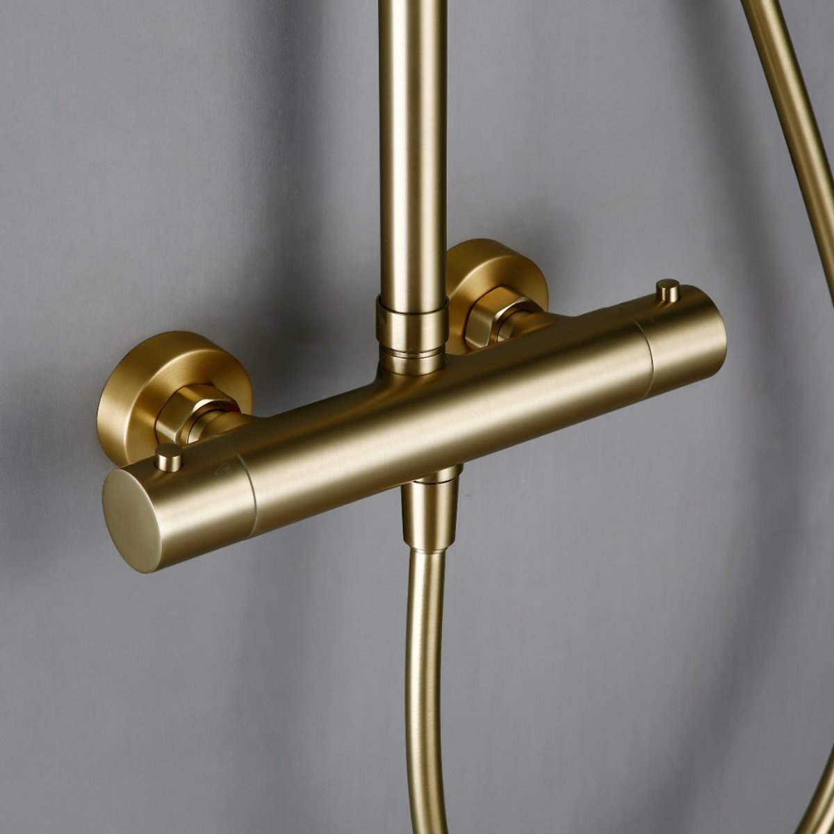 Colonne de Douche Thermostatique Or Brossé