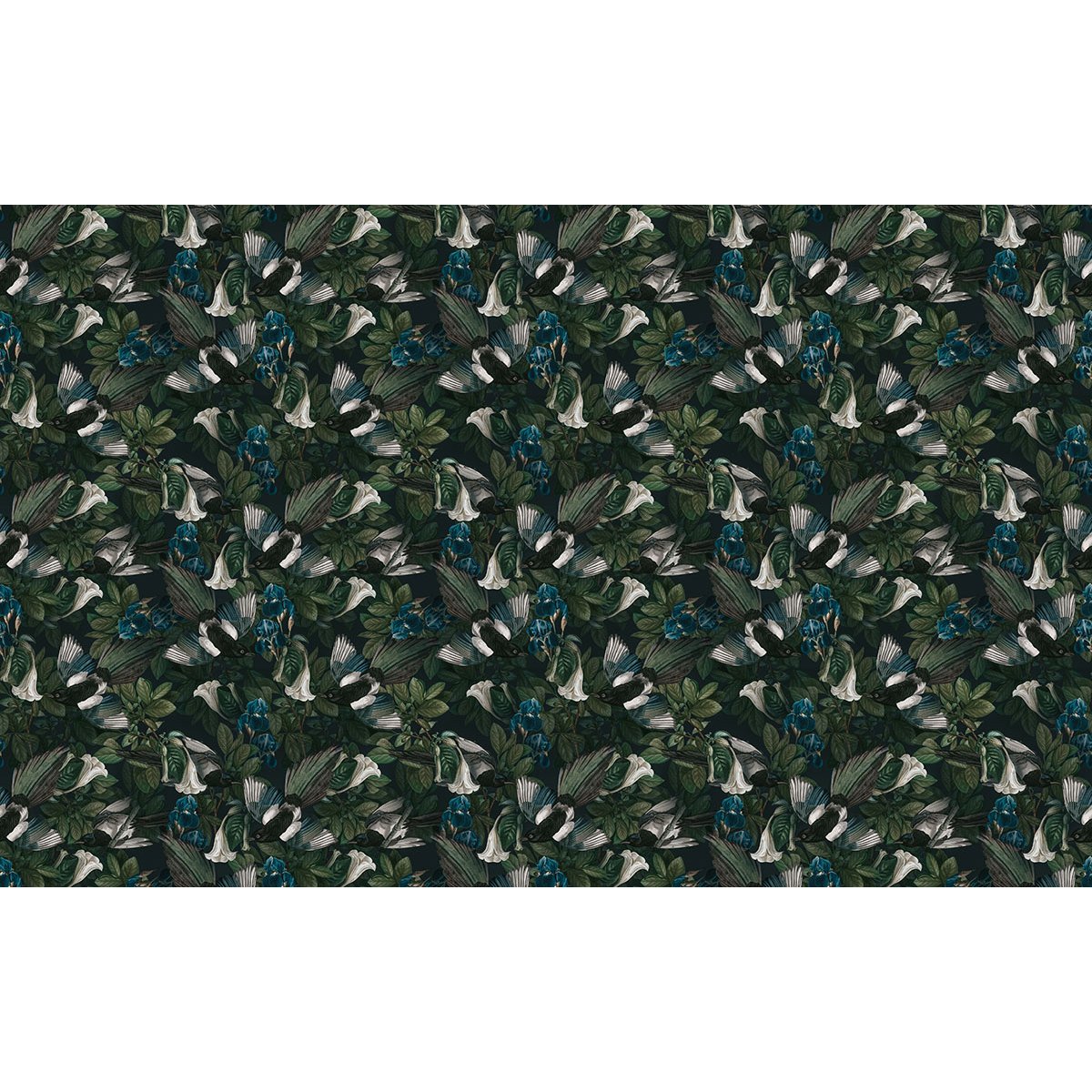 Papier peint panoramique - Motif Feuilles tropicales