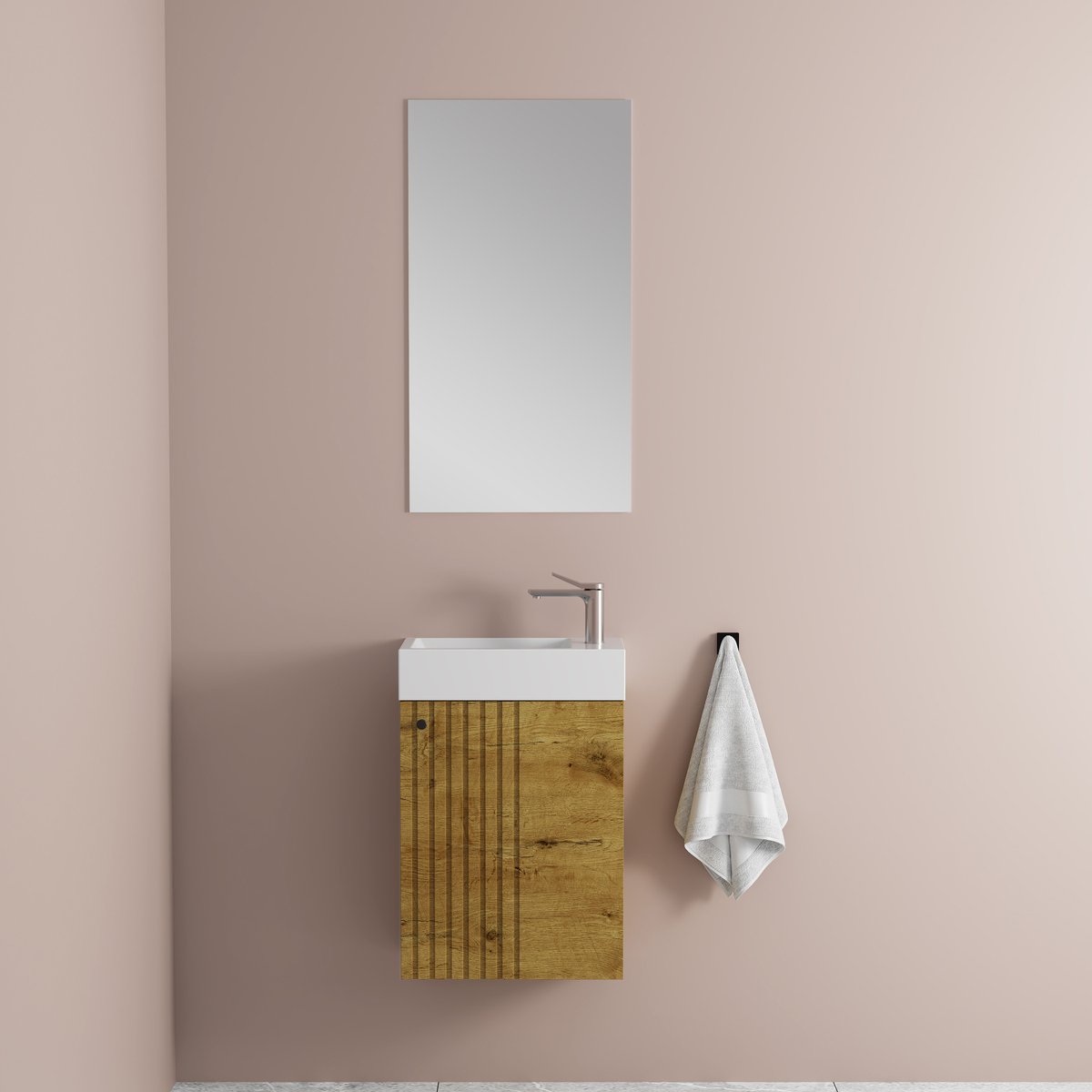 Miroir rond lumineux de salle de bain