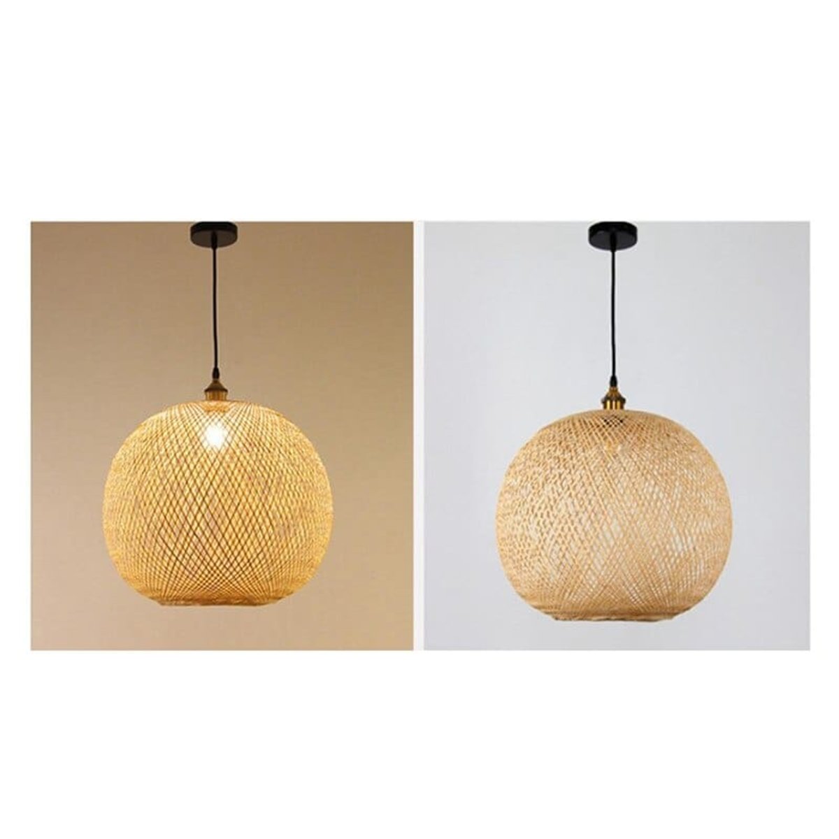Suspension Boule Bambou