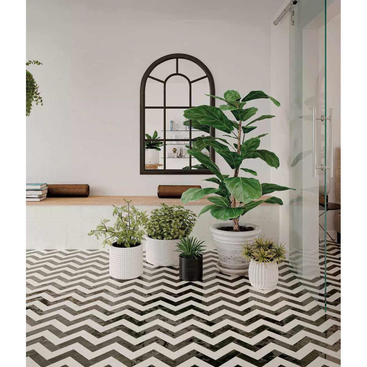 Carrelage intérieur Effet Zellige Blanc BEJMAT White