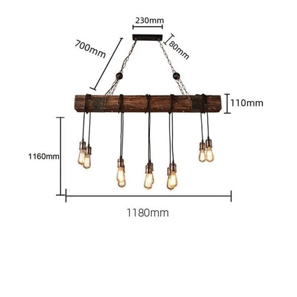Suspension Poutre Bois