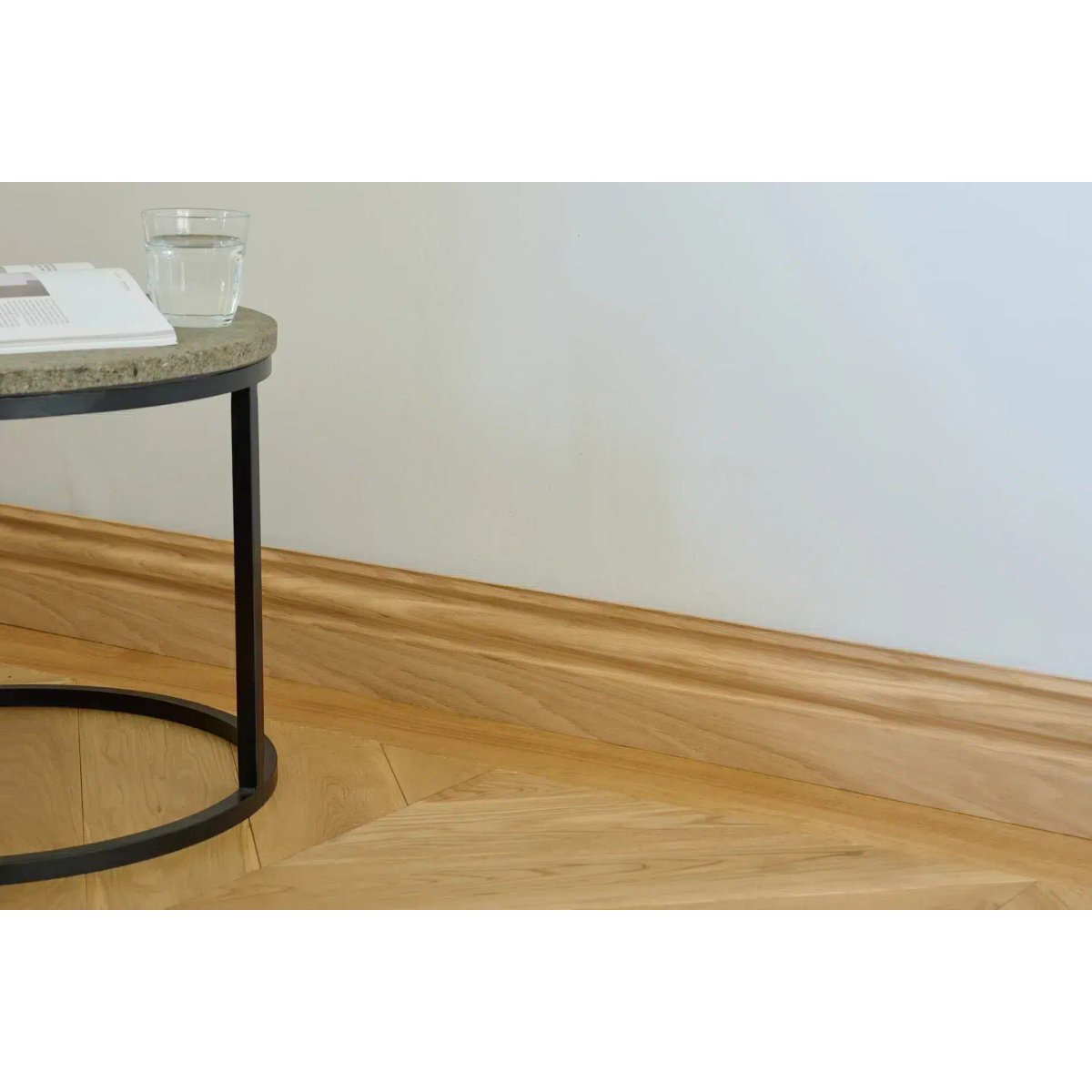 Parquet massif Point de Hongrie chêne naturel - Larg. 12,5 cm
