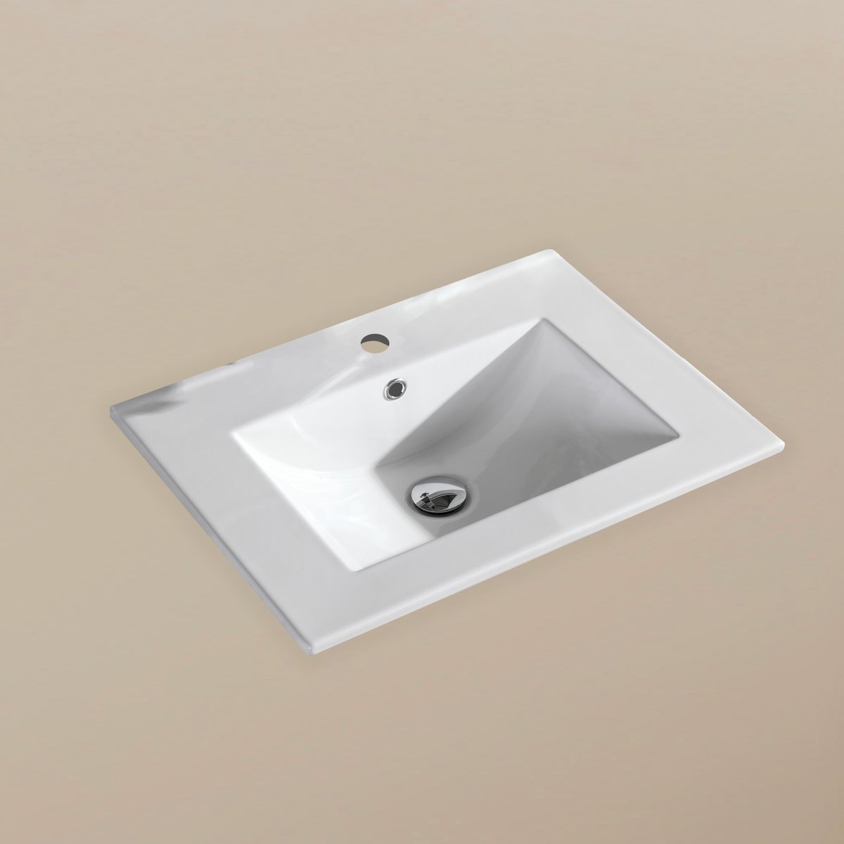 Meuble avec vasque 80 cm chêne brun Aquaroca