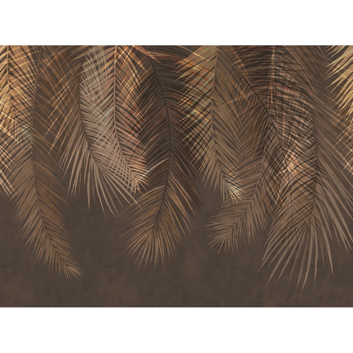 Papier peint panoramique - Feuilles tropicales