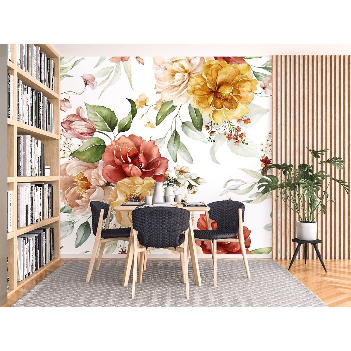 Papier peint panoramique - Fleurs