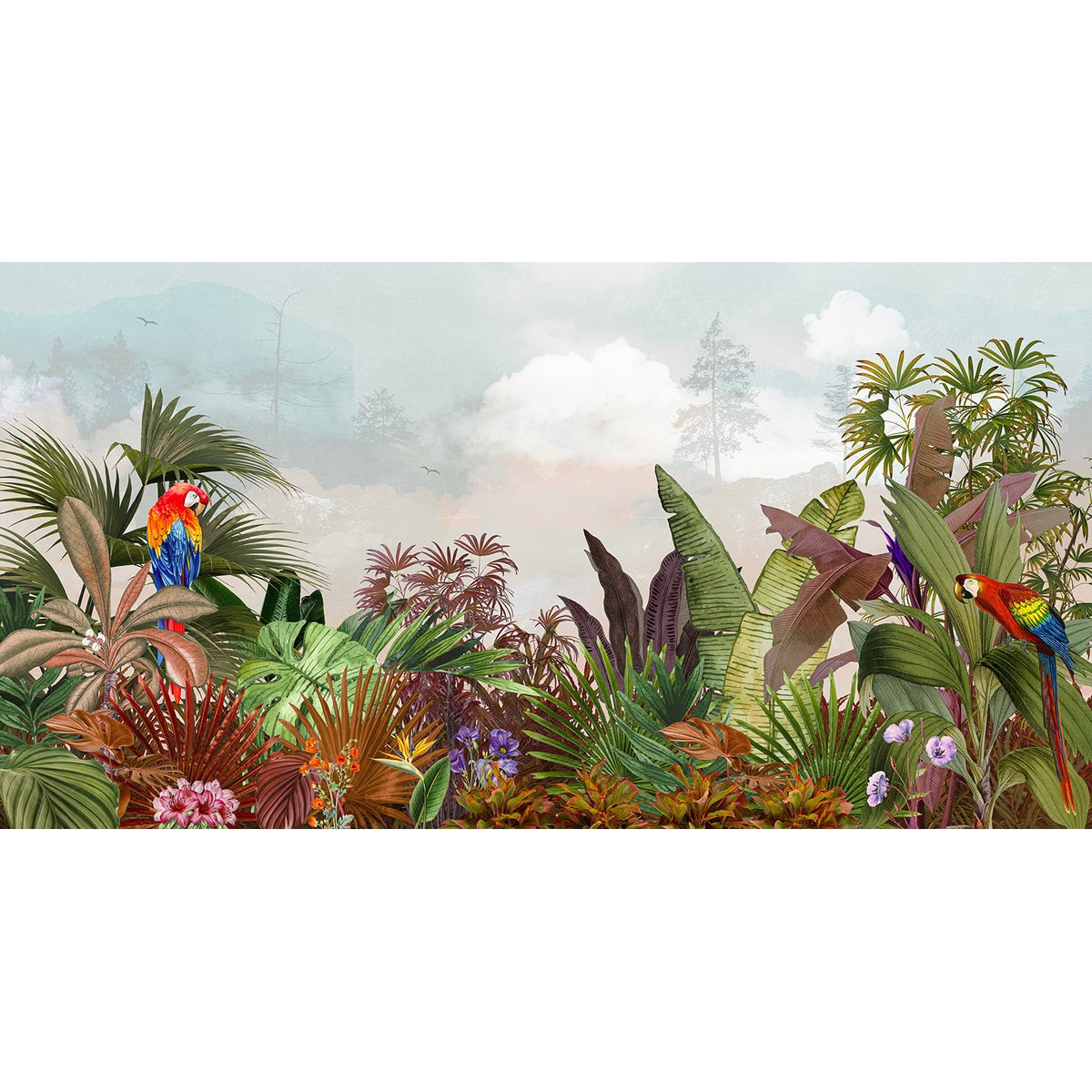 Papier peint panoramique - Plantes tropicales