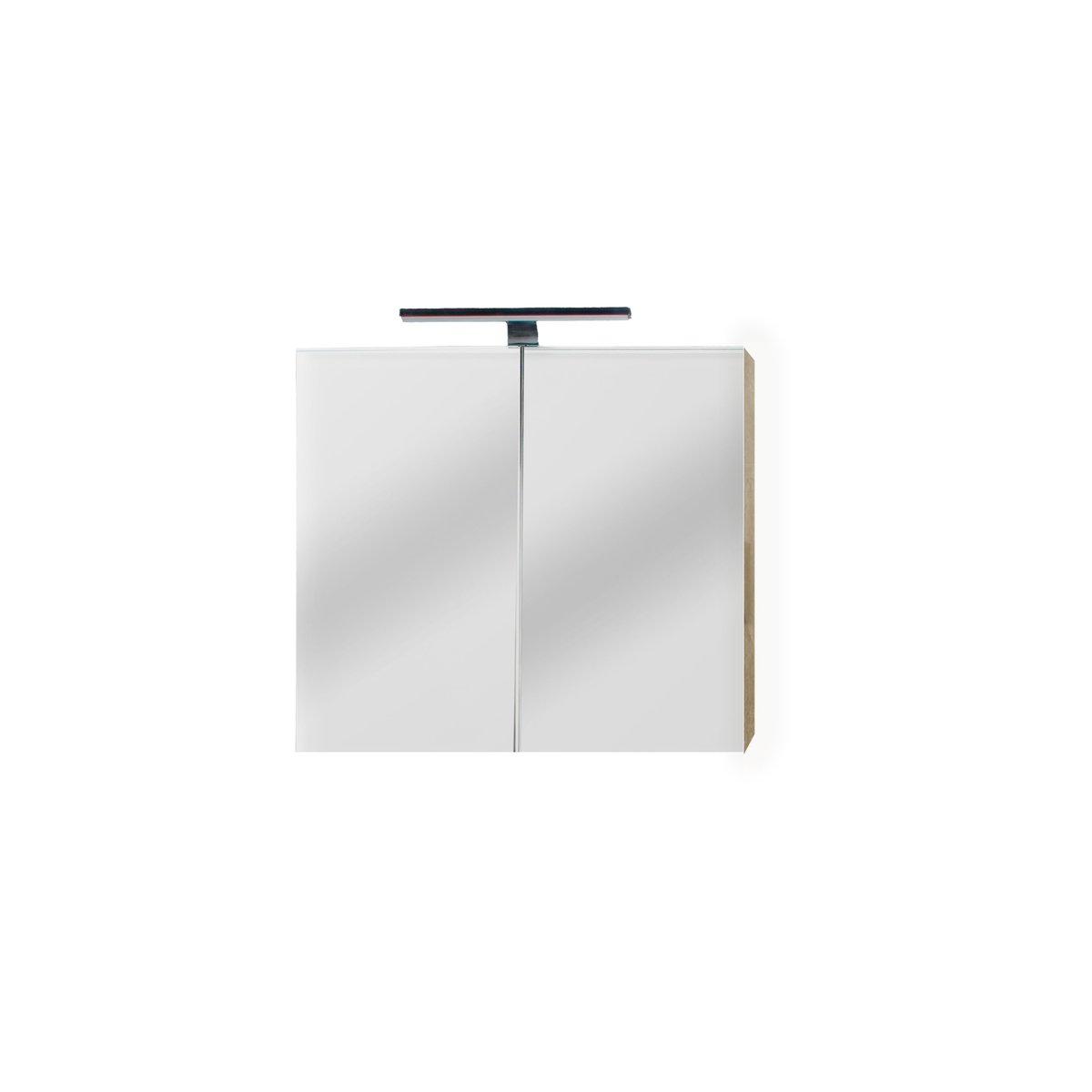 Armoire de toilette avec miroir chêne californien naturel Aquazur