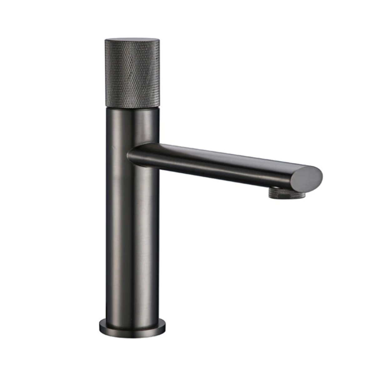 Mitigeur de salle de bain gris brossé