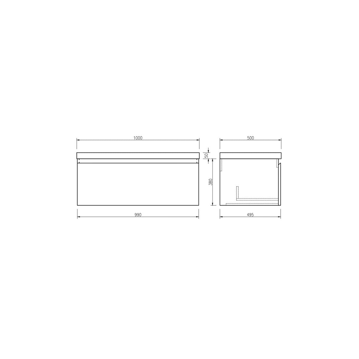 Miroir simple mural pour salle de bain
