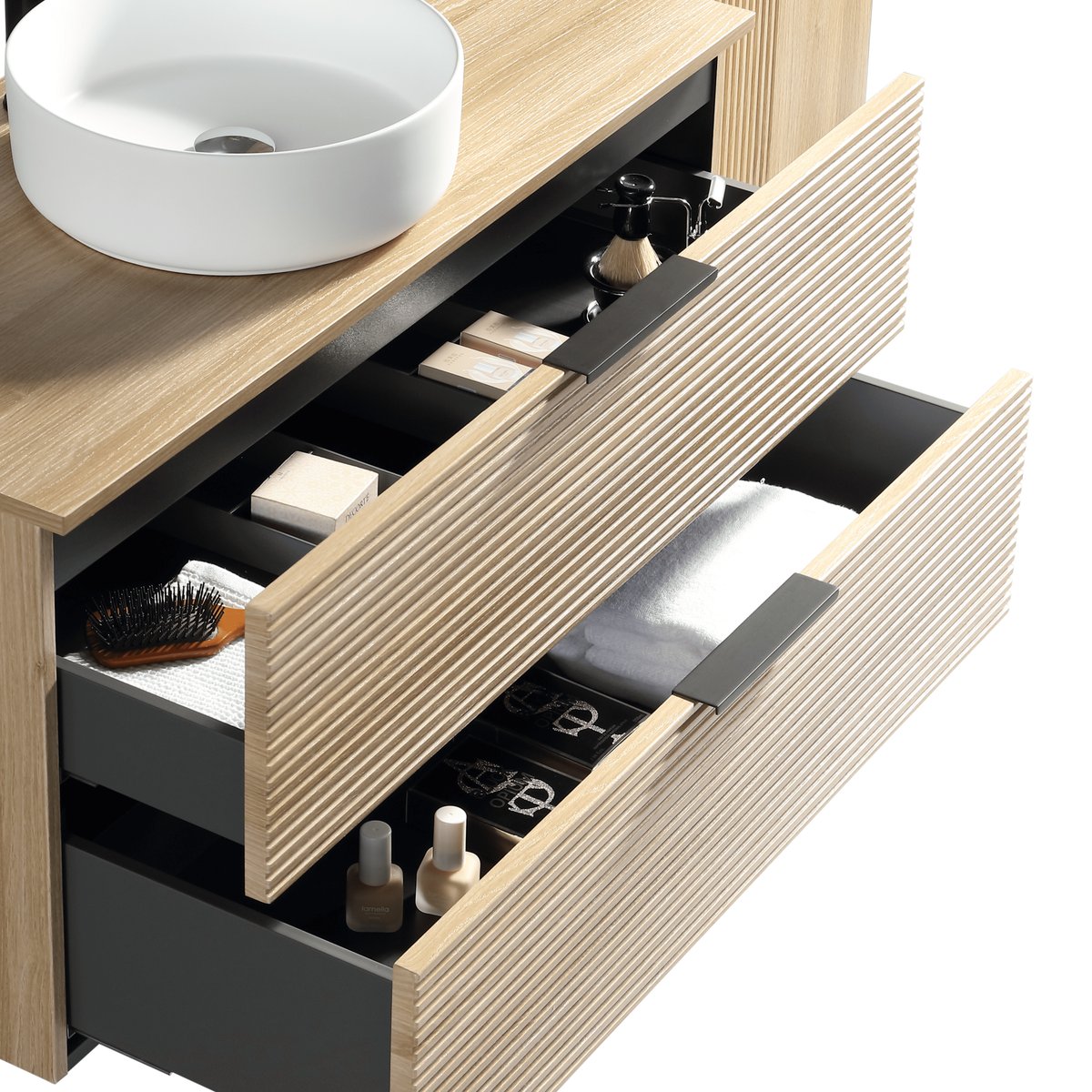 Meuble 120 cm chêne clair Aqualinea