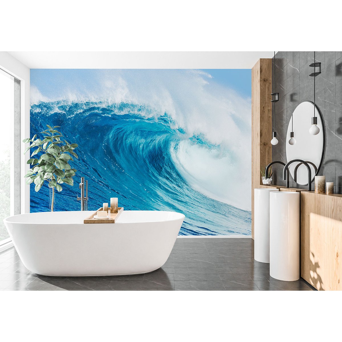 Papier peint panoramique - Vagues