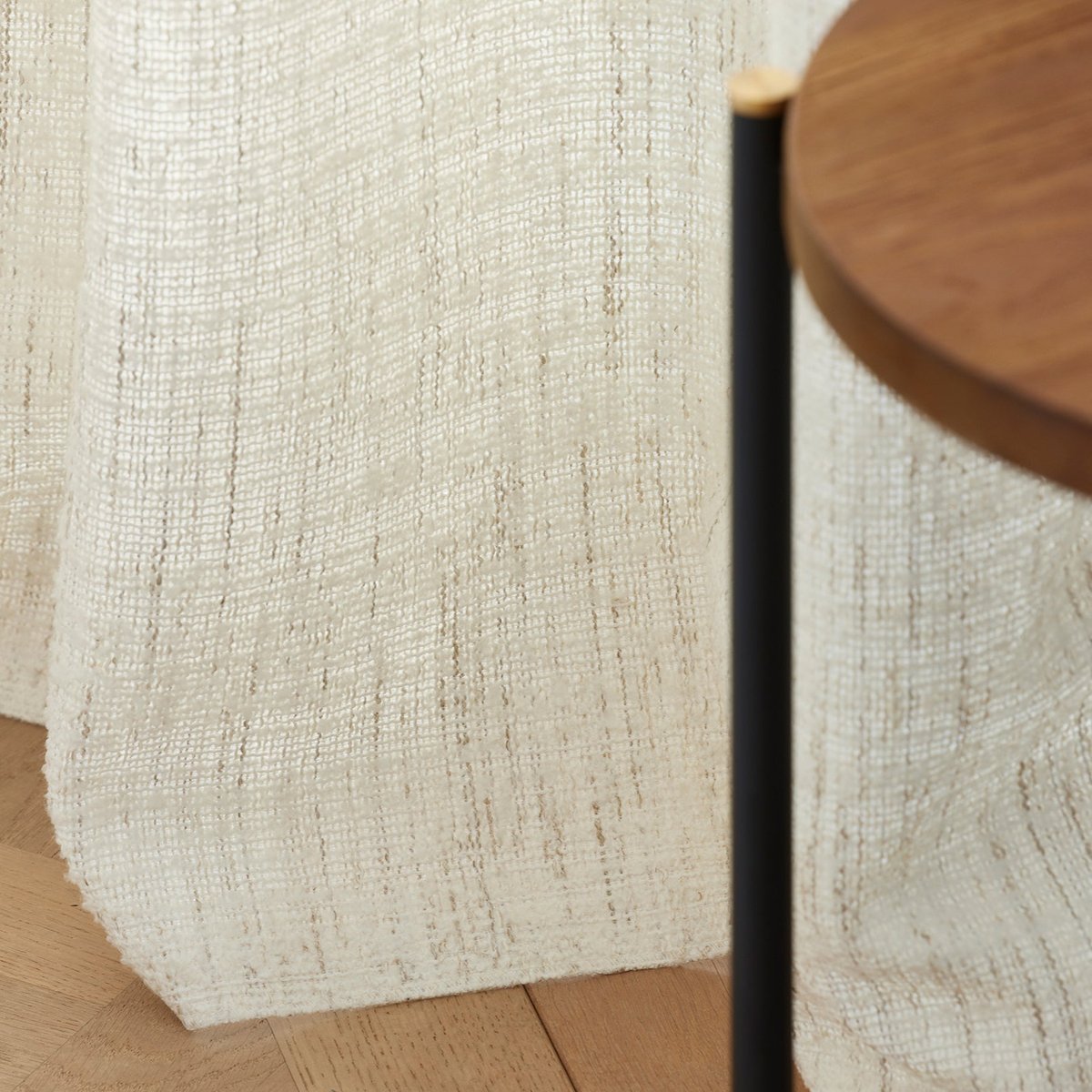 Rideau à oeillets argentés MERYBELLE ivoire