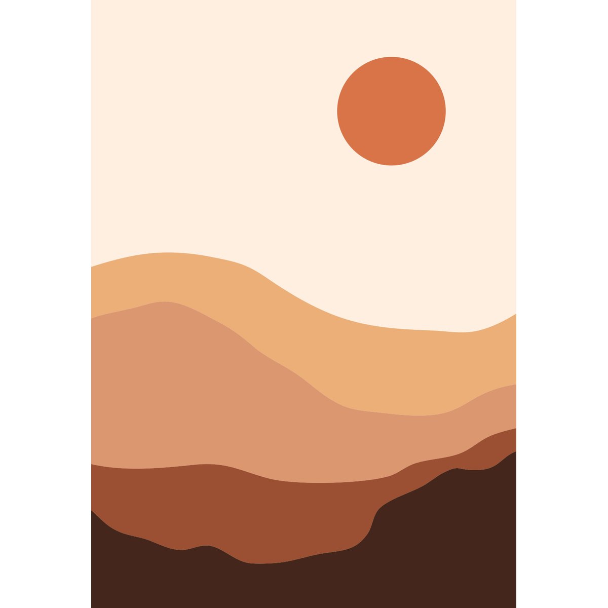 Papier peint panoramique - Paysage Boho
