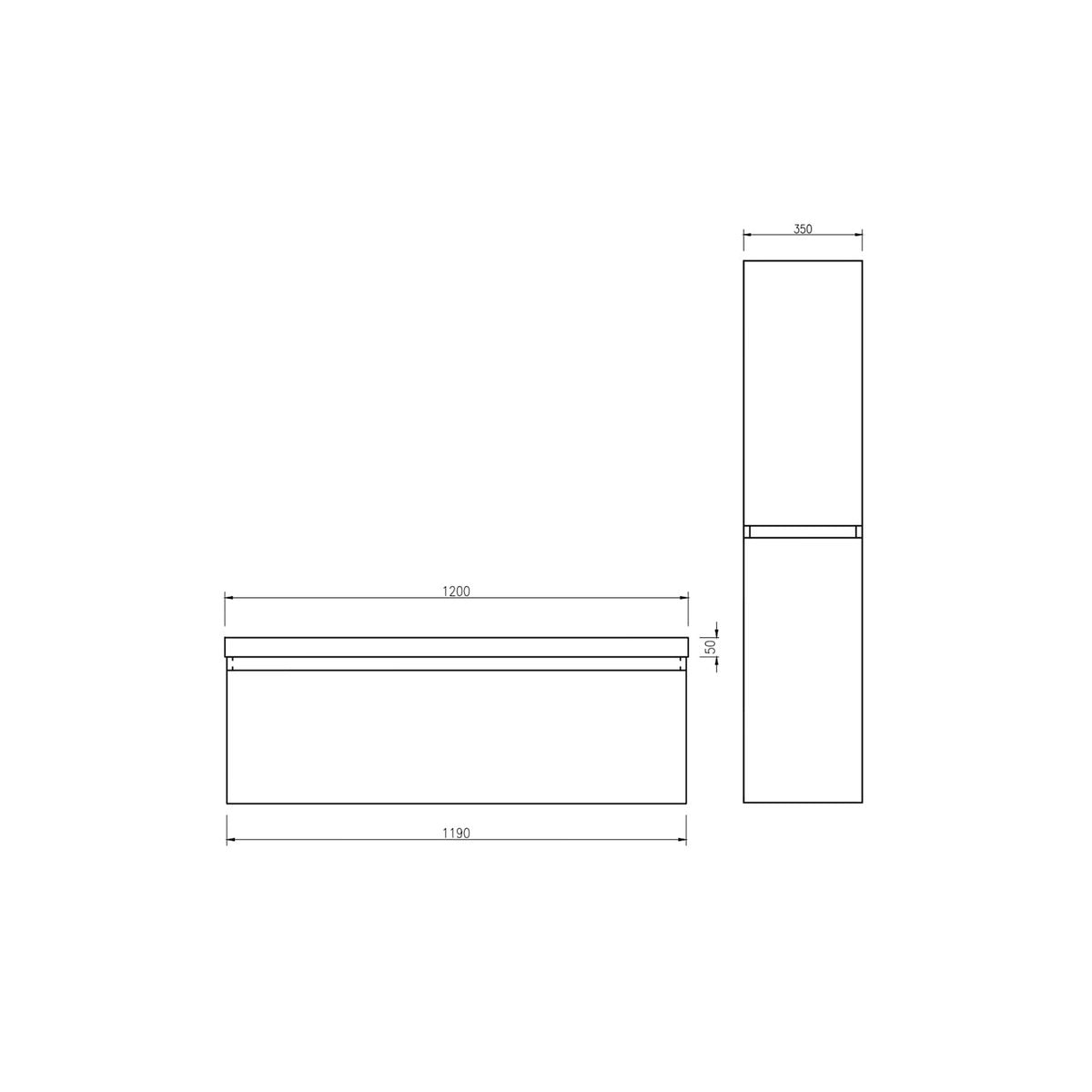 Armoire de toilette avec miroir 90 cm chêne californien gris Aquasun