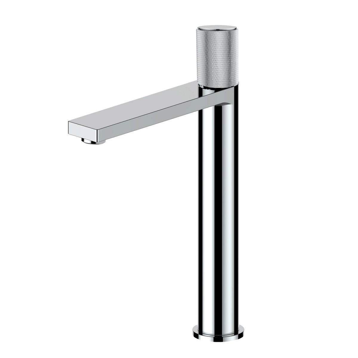Robinet mitigeur haut strié chrome