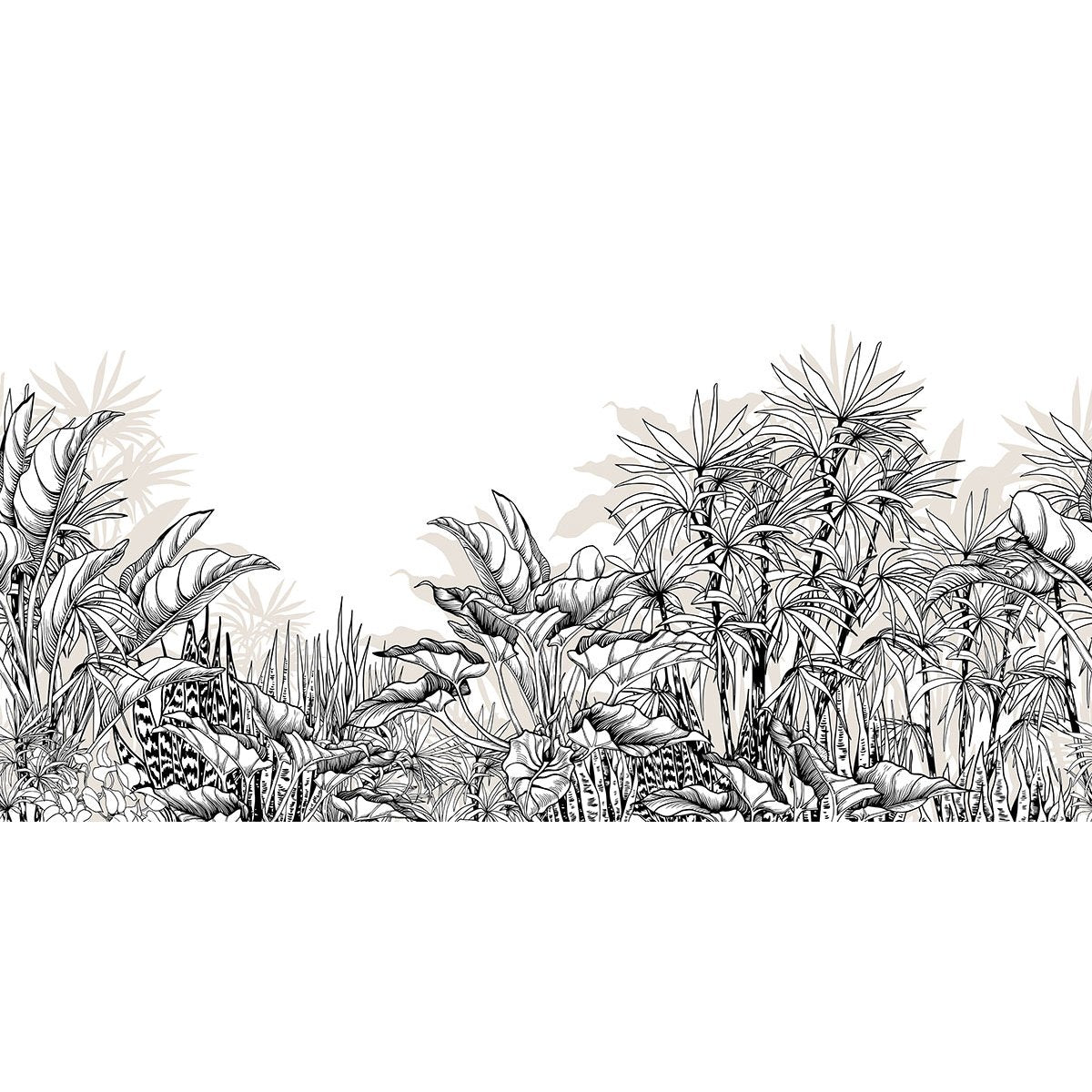 Papier peint panoramique - Plantes tropicales