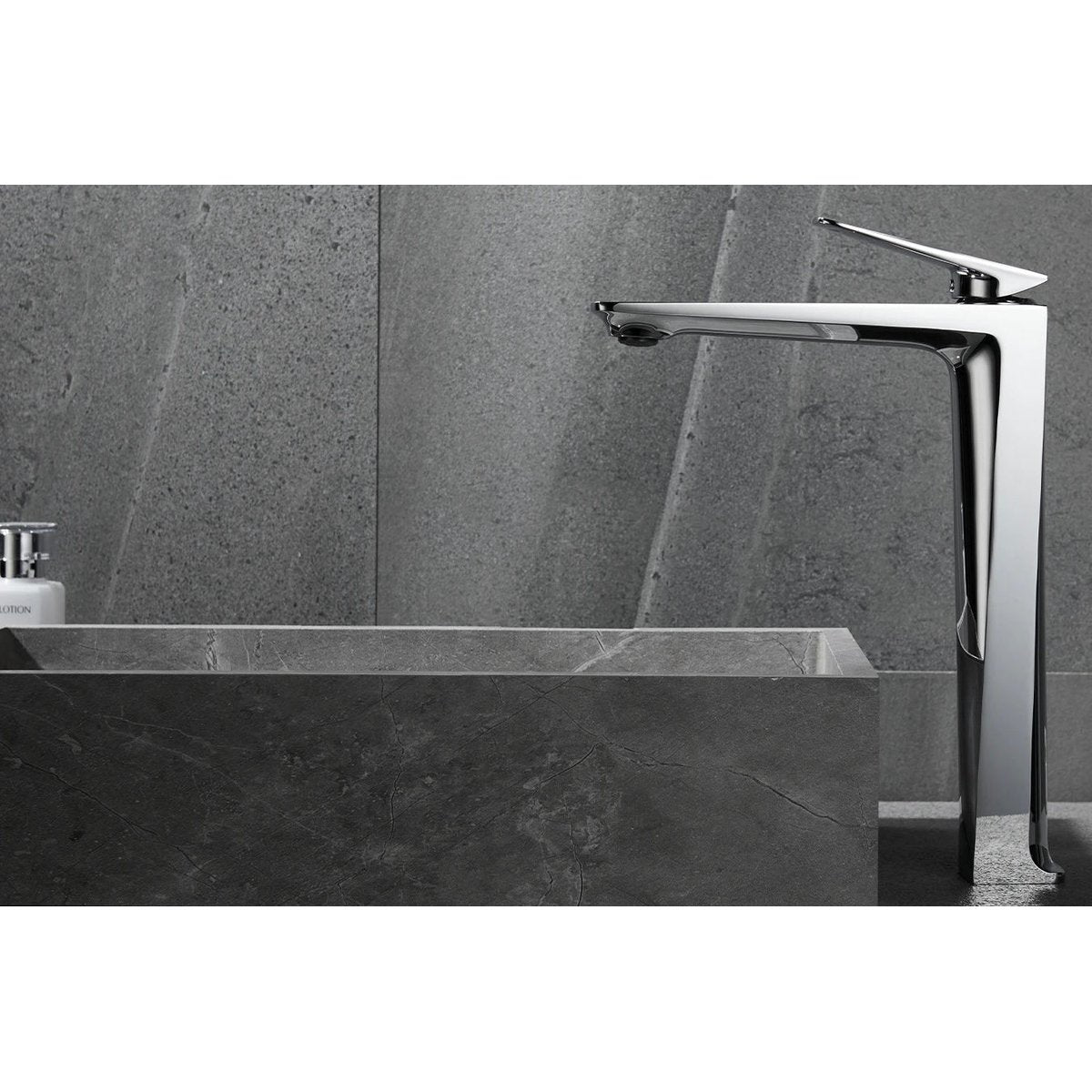 Mitigeur de salle de bain chromé