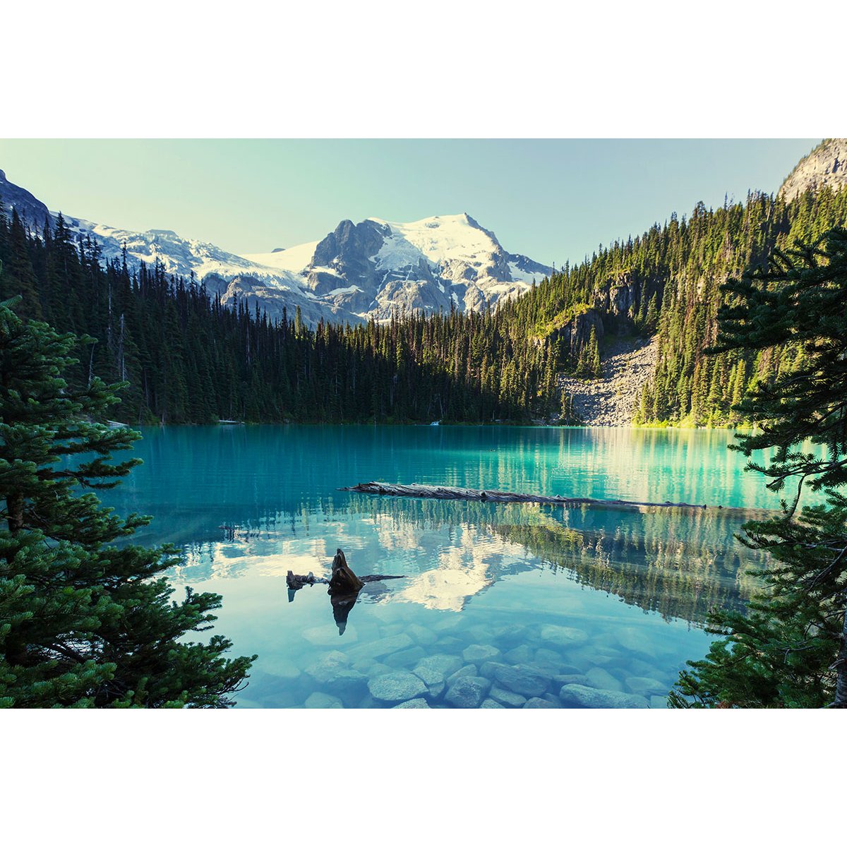 Papier peint panoramique - Lac Montagnes