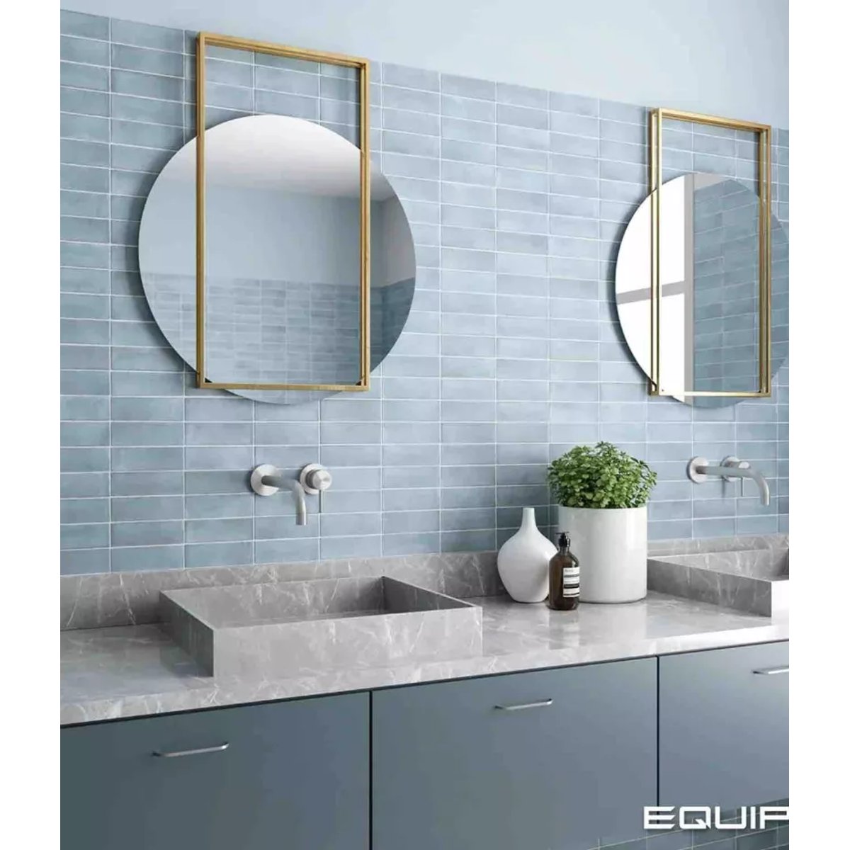 Carrelage Zellige Bleu Ciel COLO Matt Blue Grass