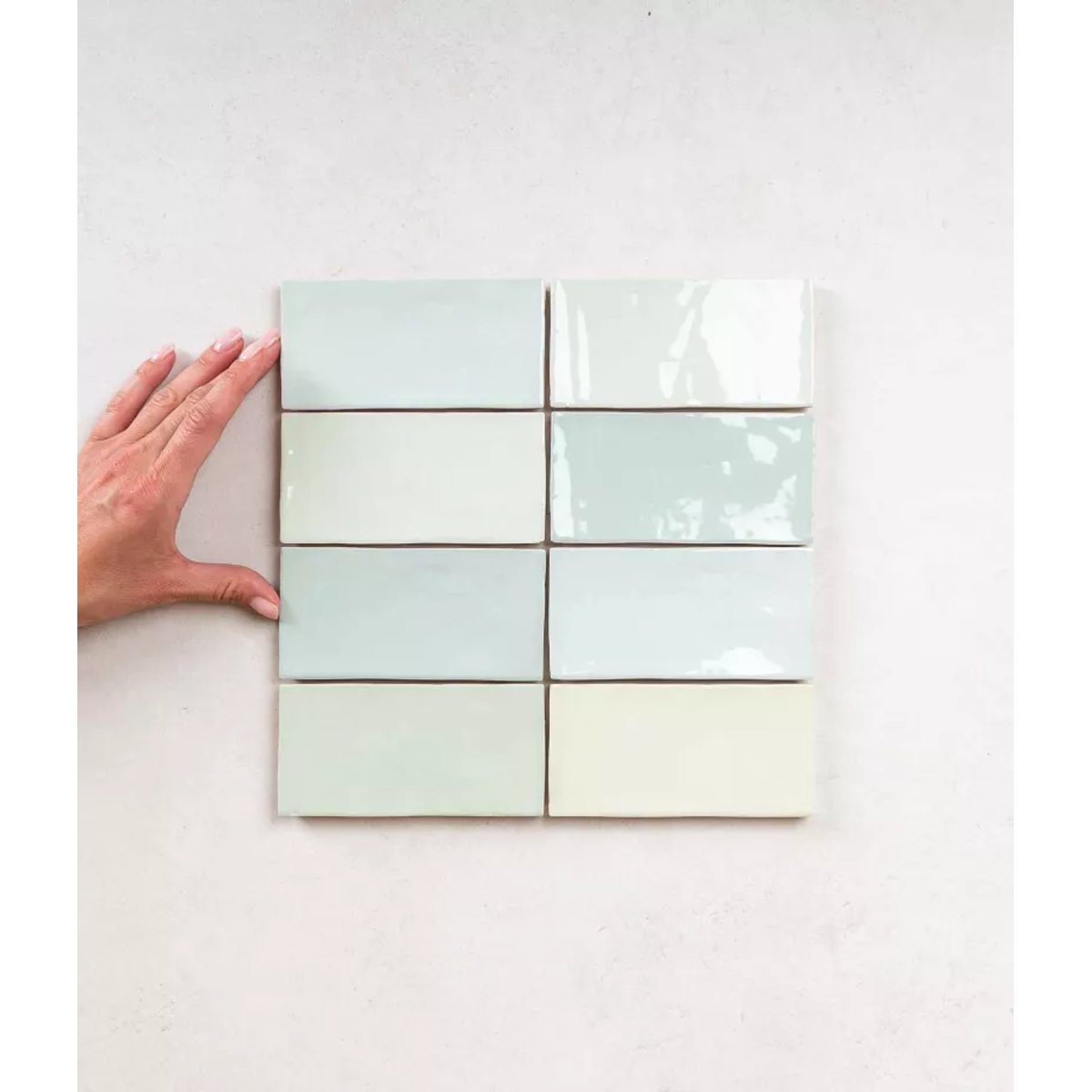 Carrelage Zellige Vert Clair FEZ Brillant Mint