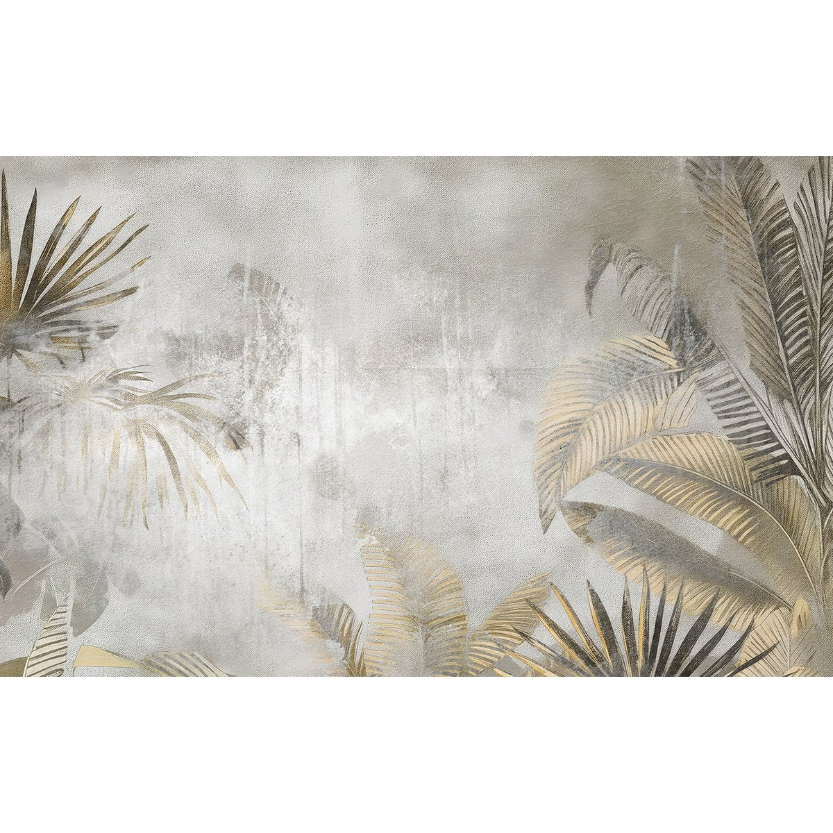 Papier peint panoramique - Feuilles tropicales